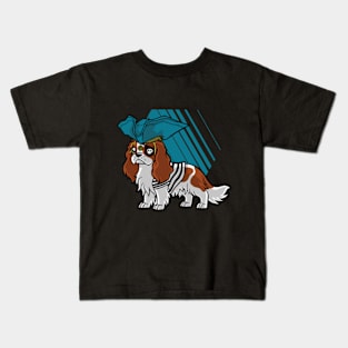 Cavalier King Charles Pirate Kids T-Shirt